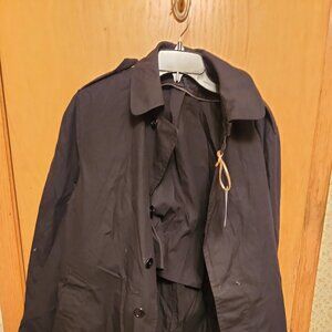 United States Navy Men's Uniform-All weather Navy Coat. Size 40XL.